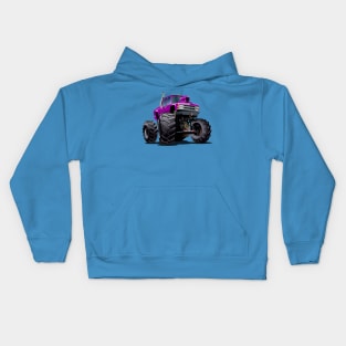 Cartoon monster truck Kids Hoodie